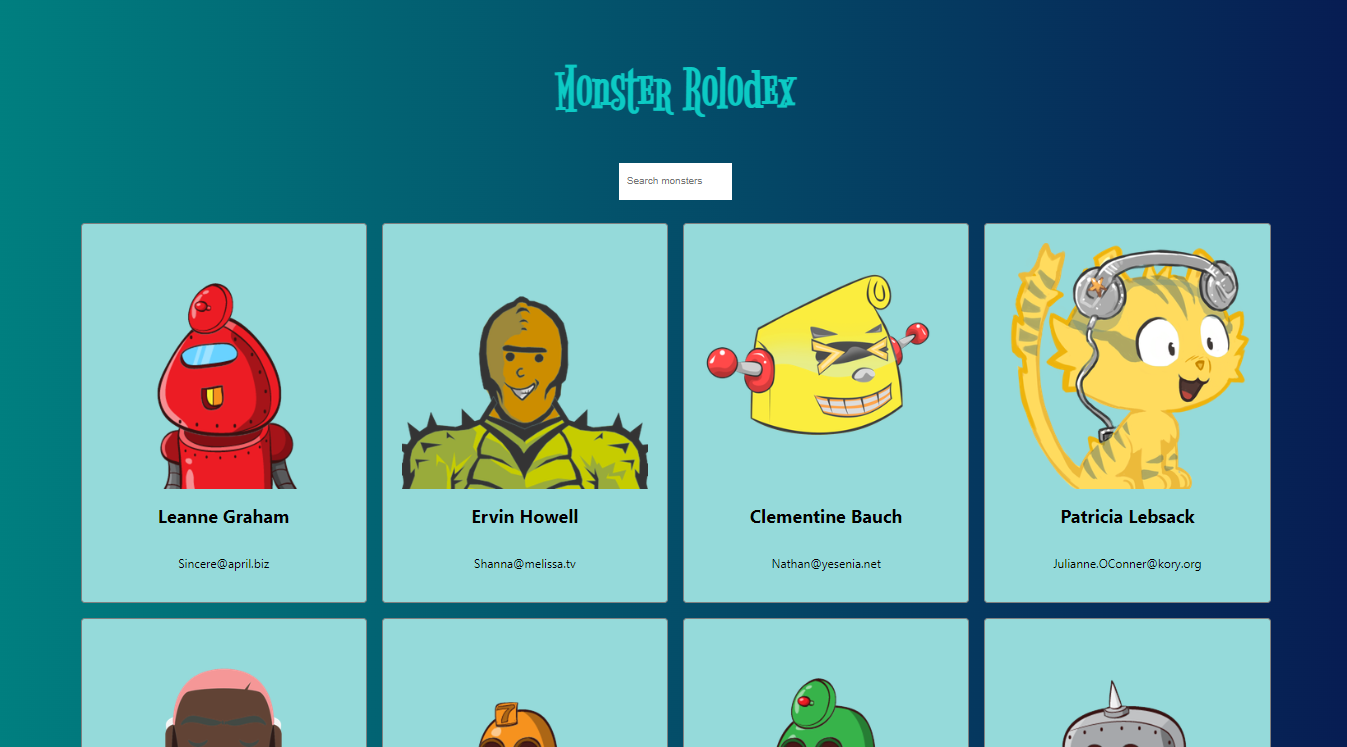 Monster Rolodex